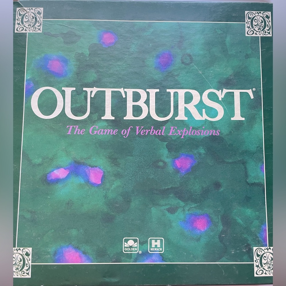 Vintage Outburst Party Board Game 1988 Edition, Great condition